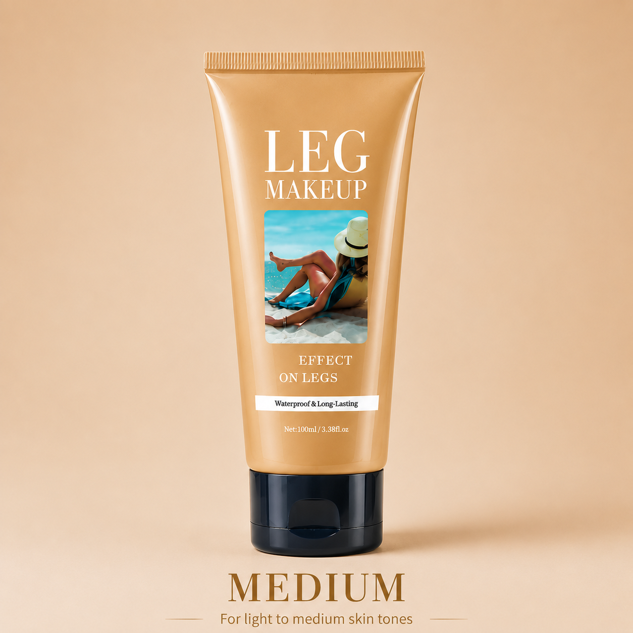 LegAura™ Bronzed Waterproof Body Veil – Full Coverage Leg Concealer Cream for Flawless, Smooth & Naturally Glowing Legs