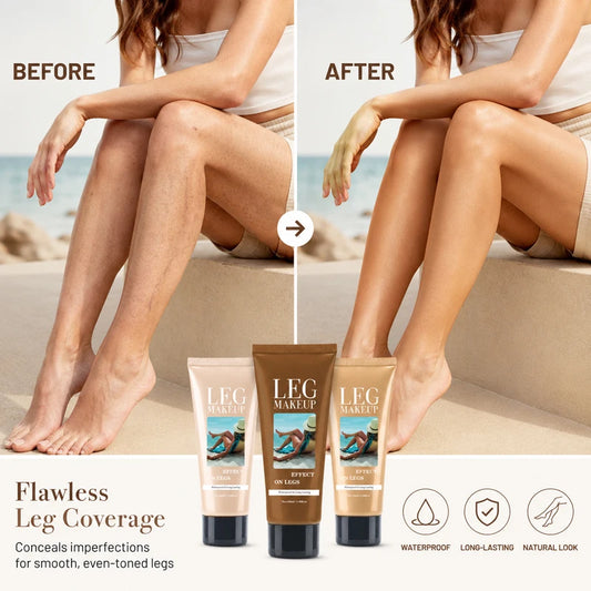 LegAura™ Bronzed Waterproof Body Veil – Full Coverage Leg Concealer Cream for Flawless, Smooth & Naturally Glowing Legs